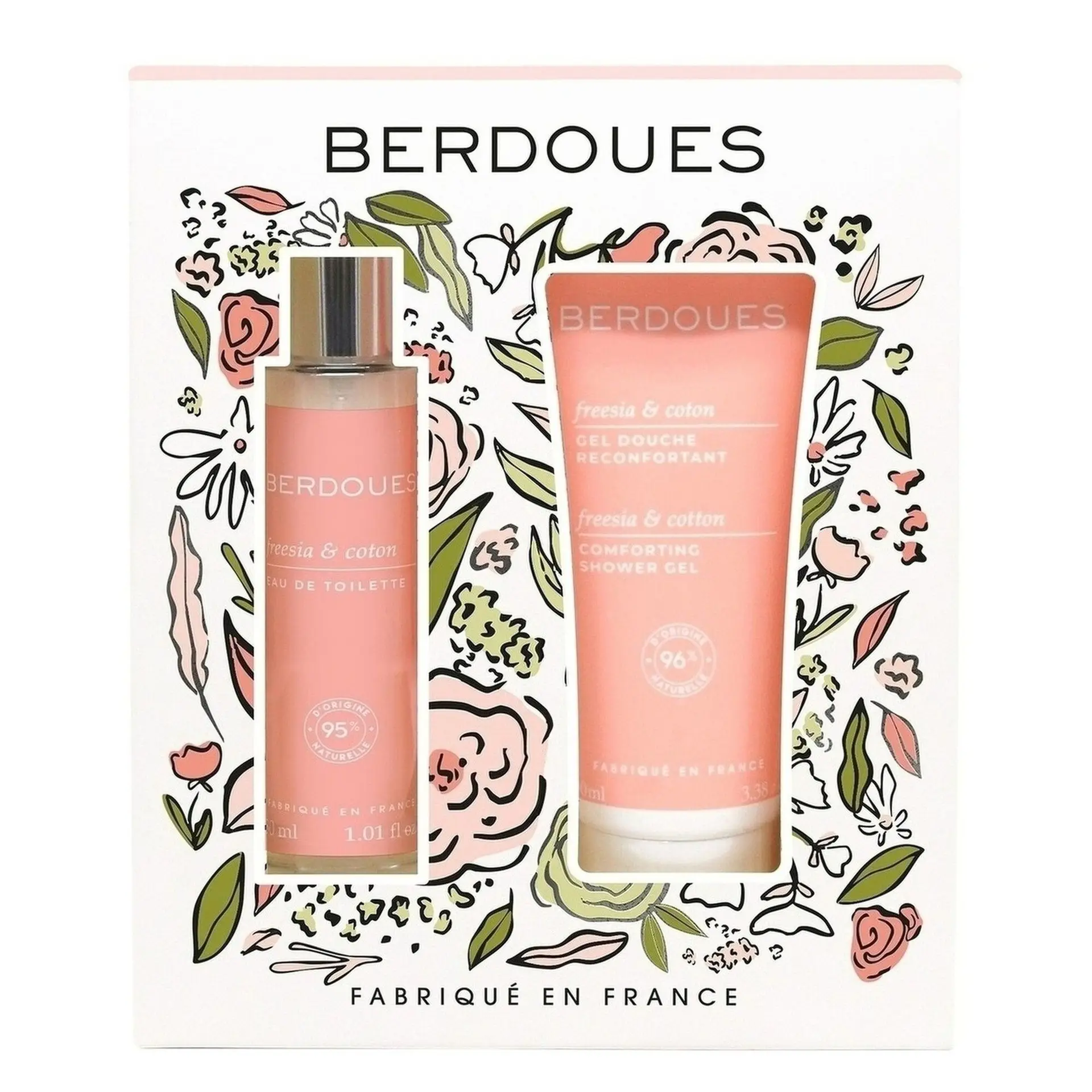 Berdoues Freesia & Coton – Coffret Eau de Toilette 30 ml & Gel Douche