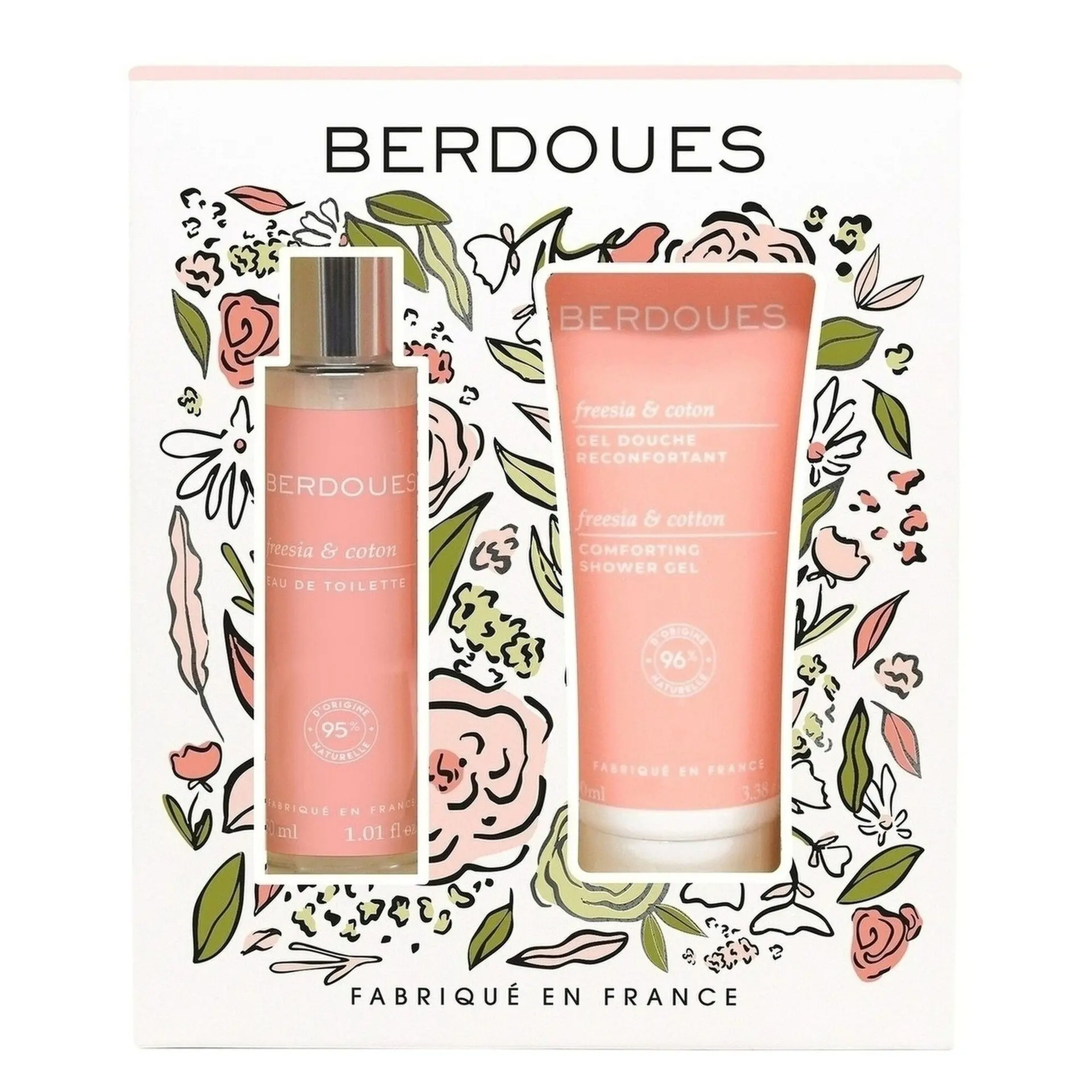 Berdoues Freesia & Coton – Coffret Eau de Toilette 30 ml & Gel Douche