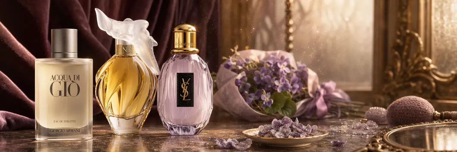 Parfum violette : guide d'achat et meilleurs parfums 2026