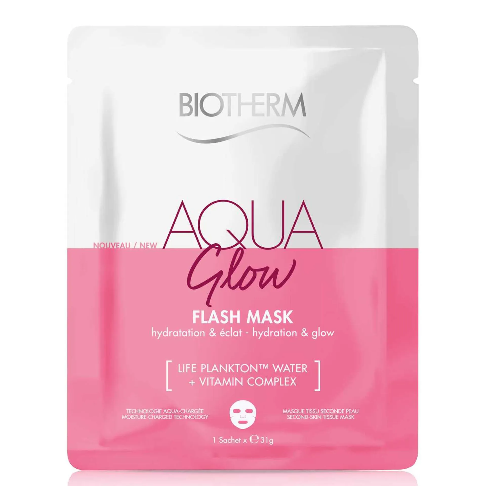 Biotherm Aqua Glow Flash Mask – Masque Tissu Hydratant