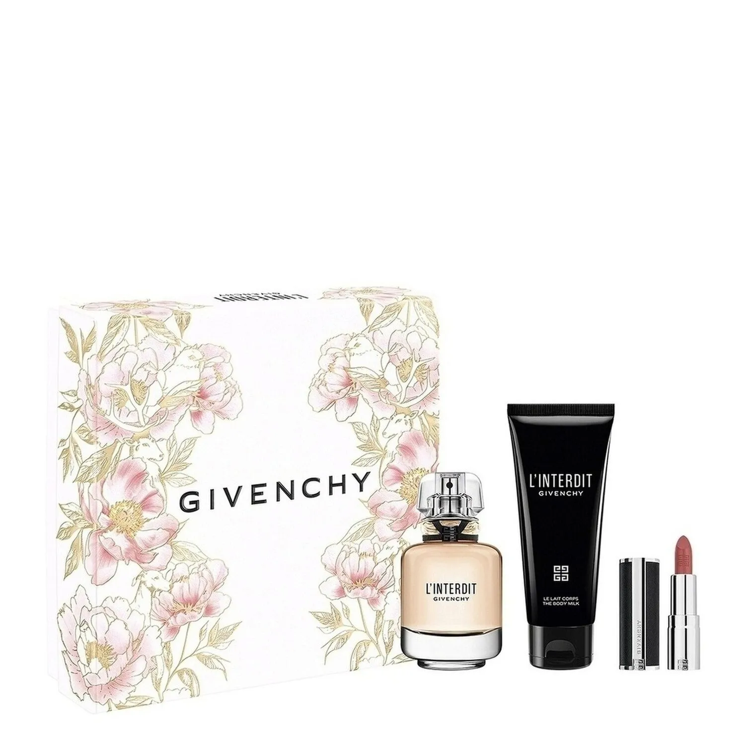 Givenchy L'Interdit Coffret Eau de Parfum, Lait Corps & Mini Rouge à Lèvres