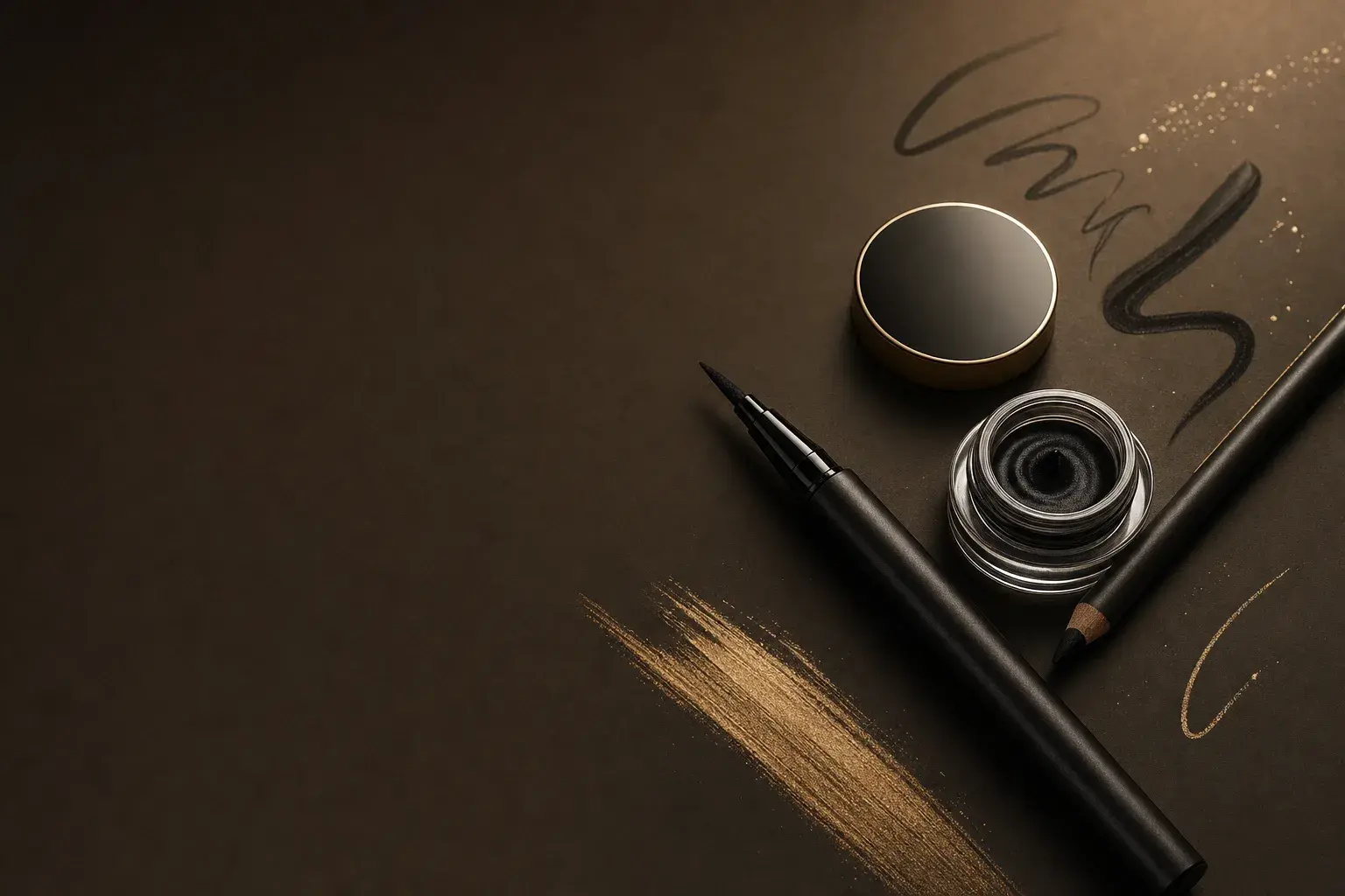Eye-liner : types, formes et application