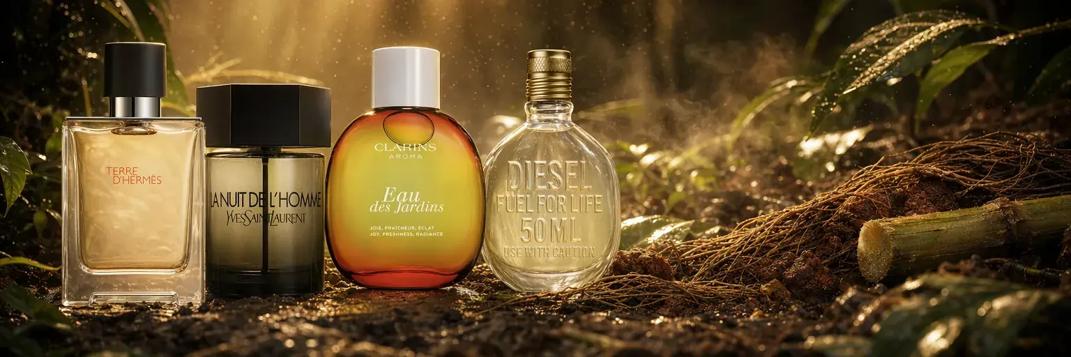 Parfum vétiver : guide d'achat et meilleurs parfums au vétiver 2026
