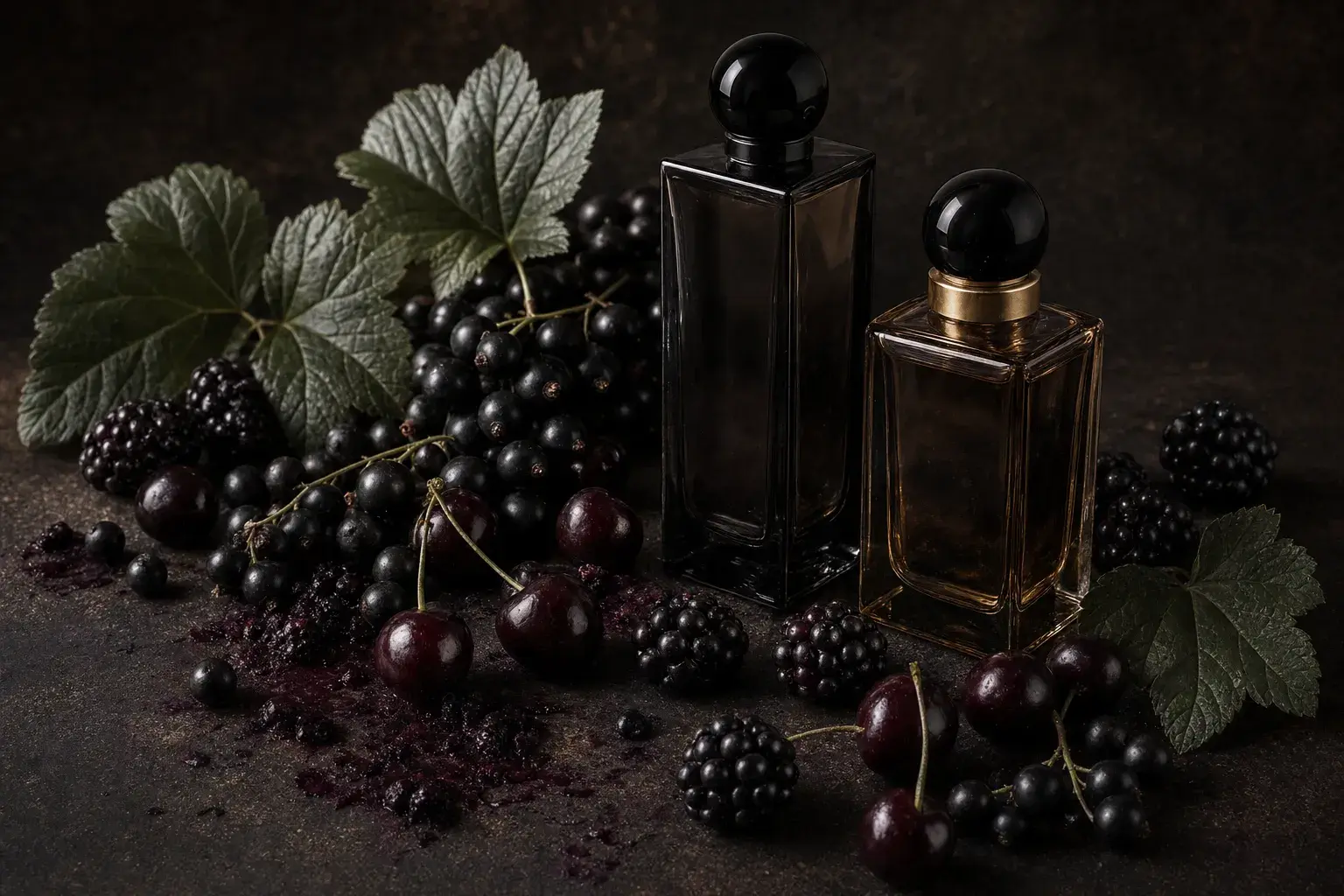 Cassis et fruits rouges : la famille des baies noires — illustration