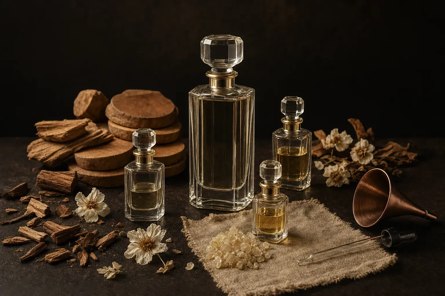 Le rôle du santal dans la structure d'un parfum — illustration