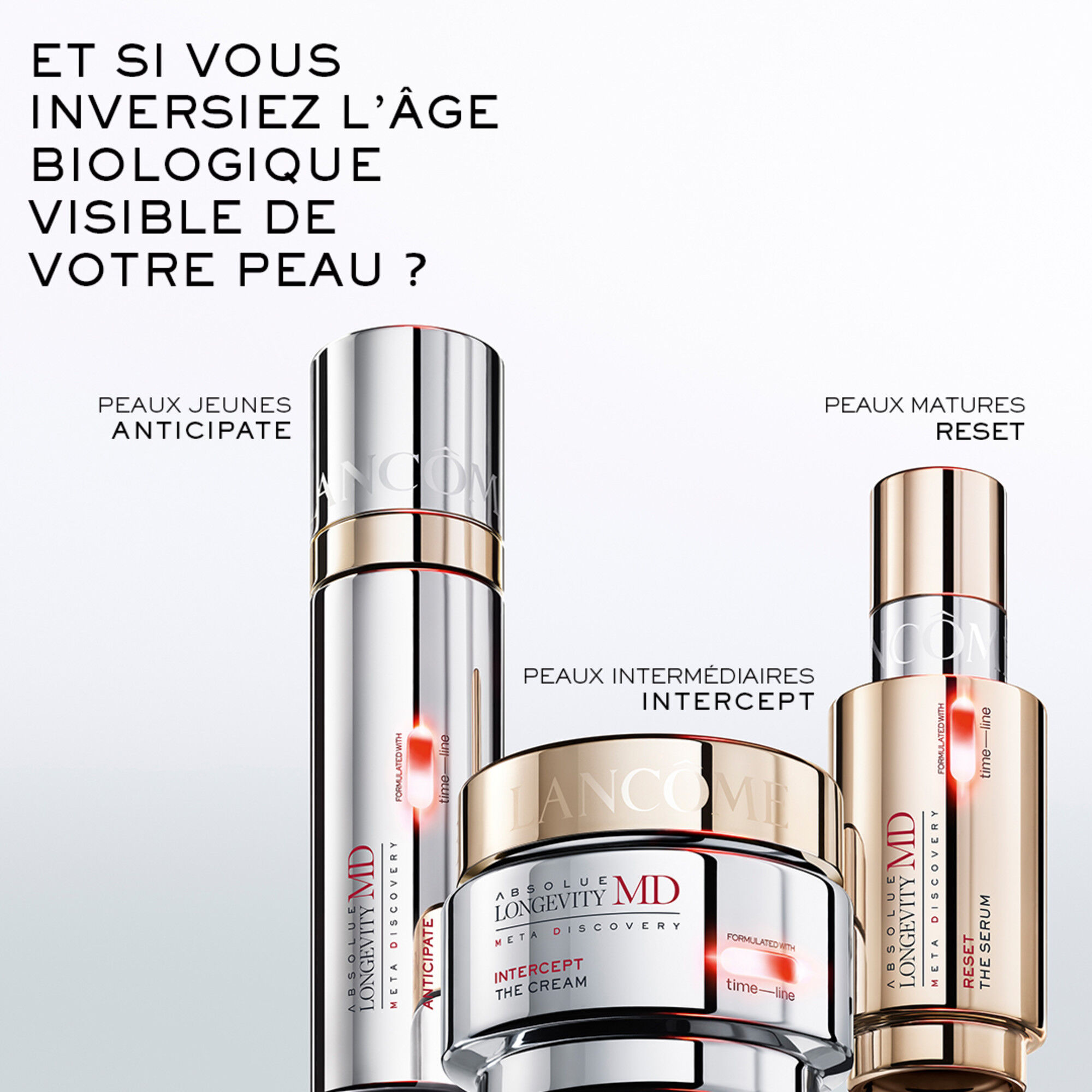 Lancôme Absolue Longevity MD Intercept Crème | Longevidad Celular
