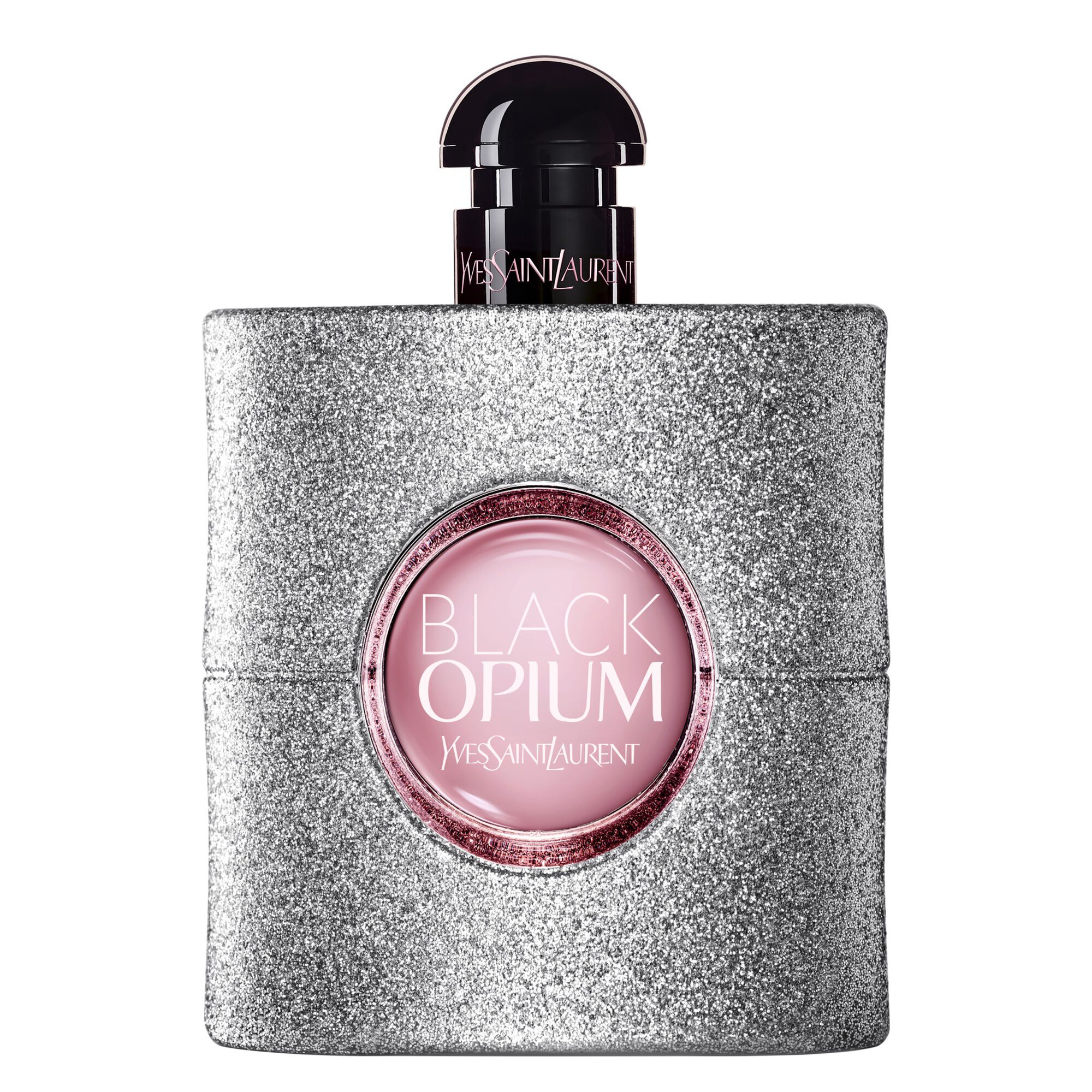Flacon Black Opium avec paillettes scintillantes