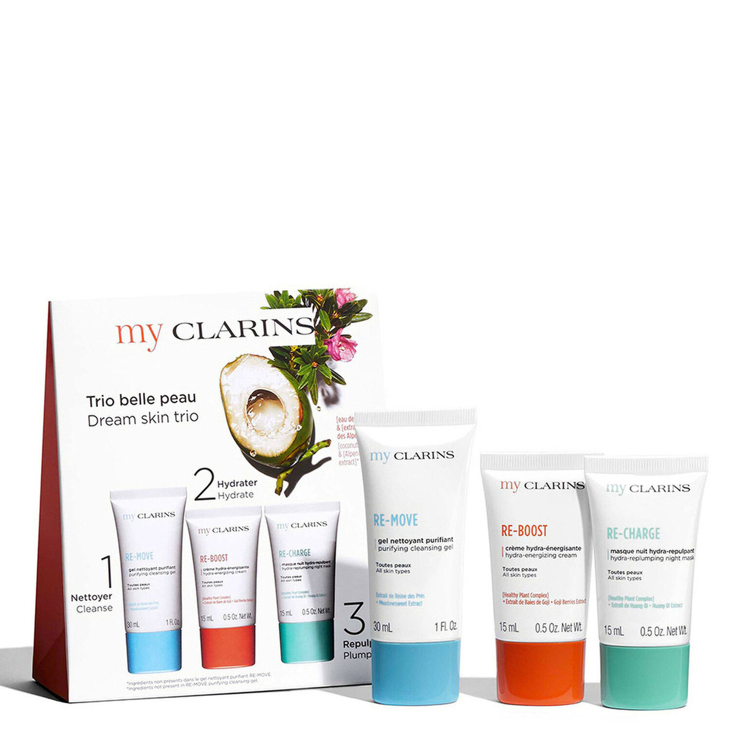 Coffret Routine My Clarins – Soins Peaux Jeunes Clarins