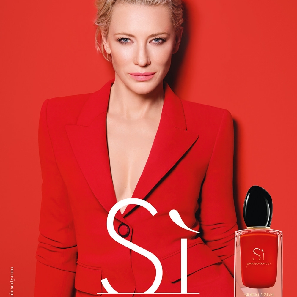 Cate Blanchett pour Armani Si